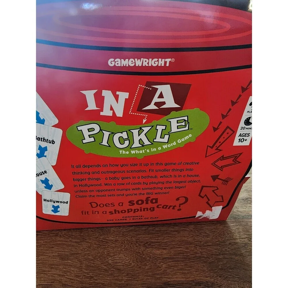 NEW In A Pickle Family Fun Party Card Game | Gamewright | Ages 10+ - Picture 2 of 3